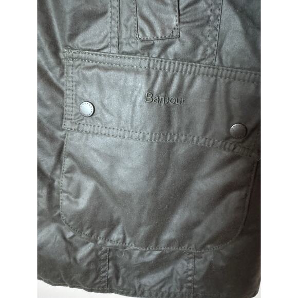 Barbour Beadnell® Waxed Jacket Sage Women's Sz 14 NWT $398 - Picture 12 of 16